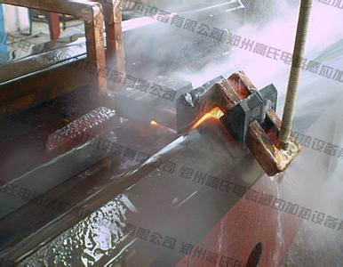 鋼軌熱處理的設備為高頻感應加熱機